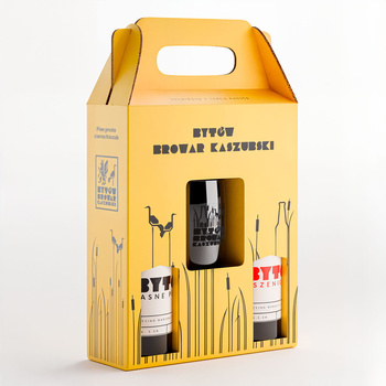 ZEST. PREZENTOWY 2 Piwa Bytów + szklanka (Bytów Jasne Pełne, Bytów Pszeniczne)
