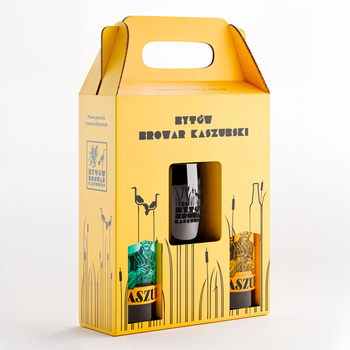 ZEST. PREZENTOWY 2 Piwa Kaszub + szklanka (Kaszub Pils, Kaszub Piernikowy)