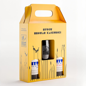 ZEST. PREZENTOWY 2 Piwa Bytów bezalkoholowe + szklanka (IPA, marakuja) 