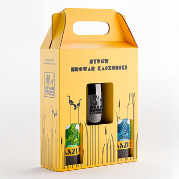 ZEST. PREZENTOWY 2 Piwa Kaszub + szklanka (Kaszub Lager, Kaszub Pszeniczny)